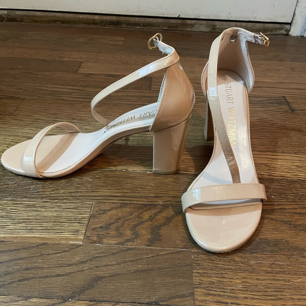 Stuart Weitzman Women's Tan Heeled Sandals
